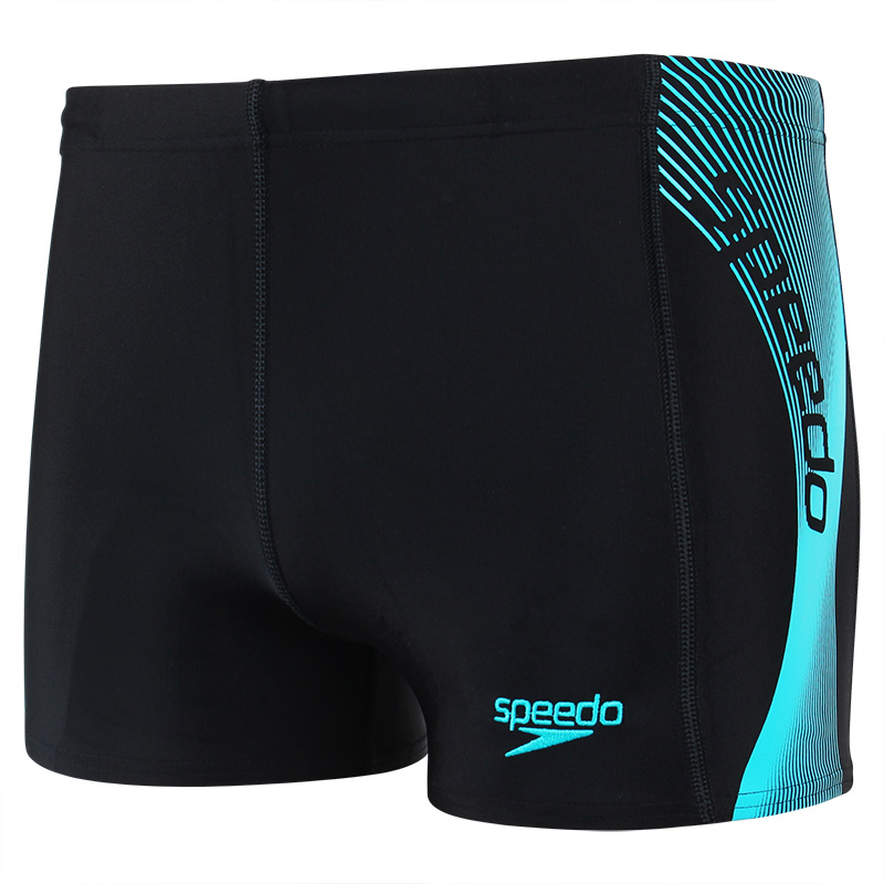 速比涛（Speedo）泳裤 男士成人平角游泳裤 时尚印花 弹力舒适 抗氯速干 训练竞赛休闲 8114