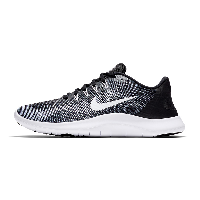耐克NIKE 男子 跑步鞋 FLEX RN 2018 缓震 运动鞋 AA7397-001黑色44码